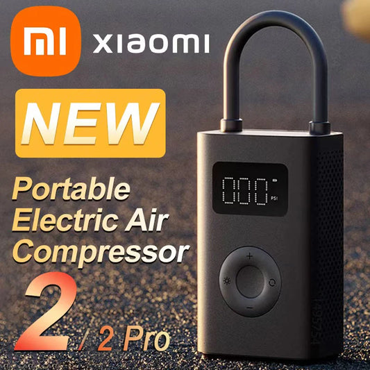 Xiaomi Mijia Air Pump 2 25% Speed ​​Boost Mini compresor de aire eléctrico portátil Treasure 150PSI inflador multiherramienta LED tipo C Xiomi