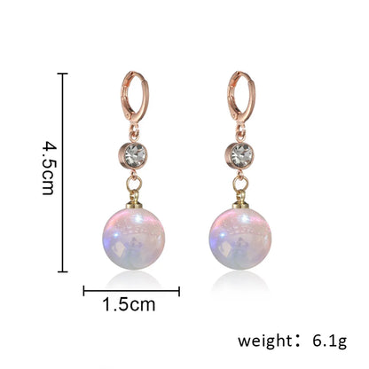 2022 New Trend Simulation Pearl Long Earrings Women's Flower Rhinestone Wedding Pendant Earrings Fashion Korean Jewelry Earrings