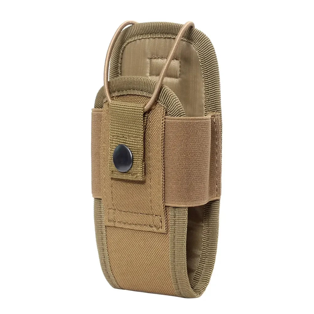 Bolsa táctica Molle 1000D para radio walkie-talkie, riñonera, bolsillo, funda portátil para interfono, bolsa de transporte para caza y acampada