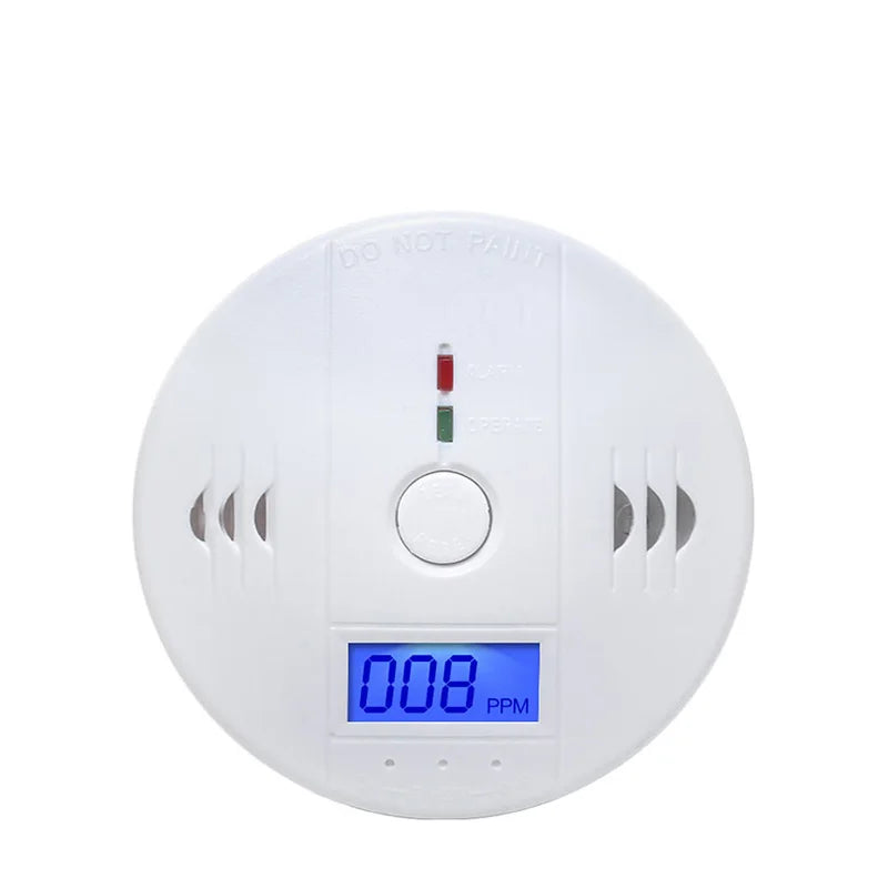 Independent CO Alarm Sensor Carbon Monoxide Alarm Detector High Sensitive Warning LCD Display CO Alarm With UL2034