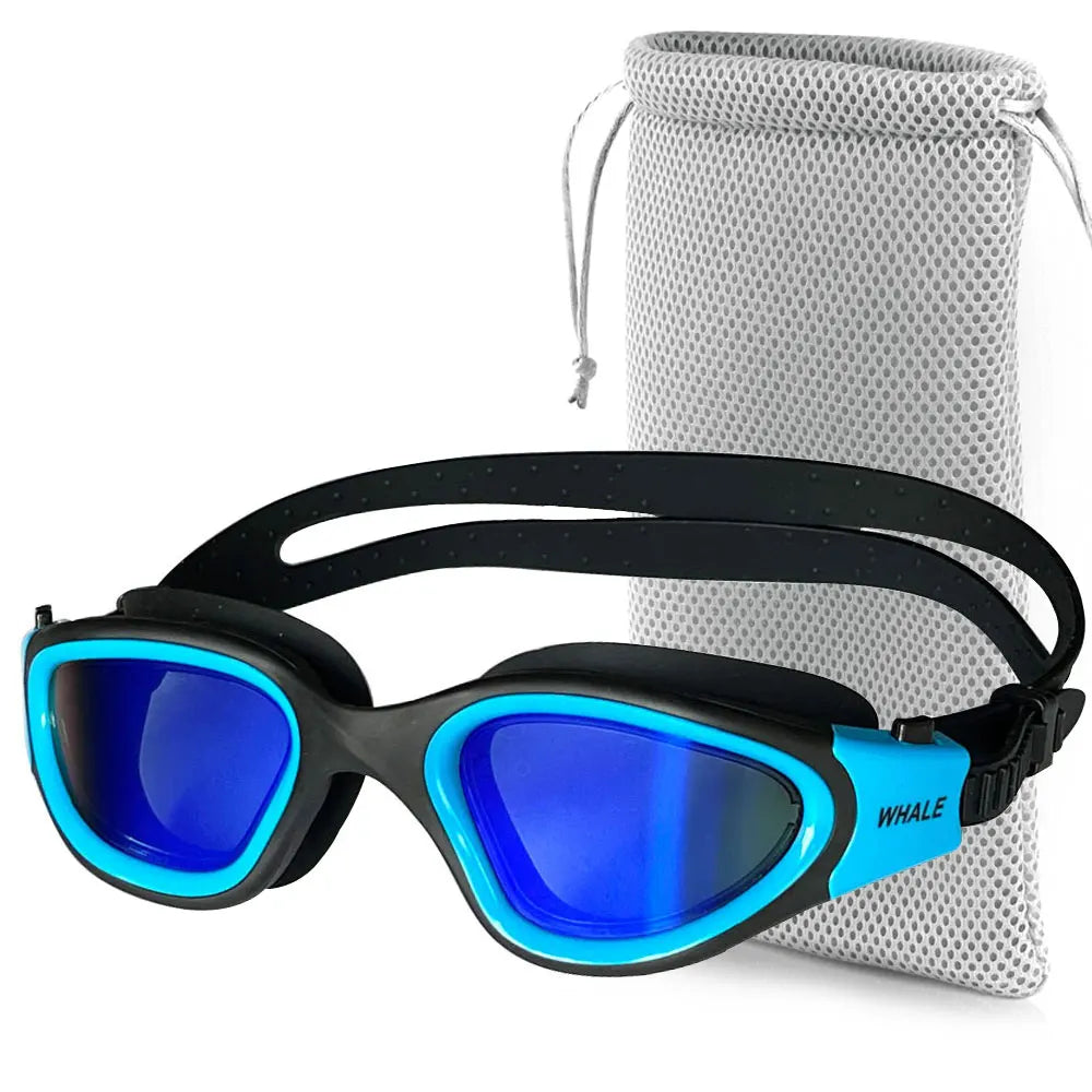 Gafas de natación profesionales antivaho para adultos, con protección UV, para hombres y mujeres, de silicona, ajustables e impermeables, para nadar en la piscina