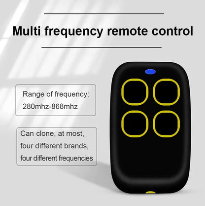 Garage Door Remote Control Duplicator 286MHz-868MHz Multi-Frequency Code Grabber Clone Gate Key Fob Command Hand Transmitter