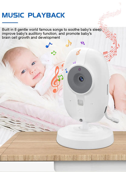 Baby Monitor With Camera 3.5 inch LCD Electronic Babysitter 2 Way Audio Night Vision Video Baby Nanny Radio Better than VB603