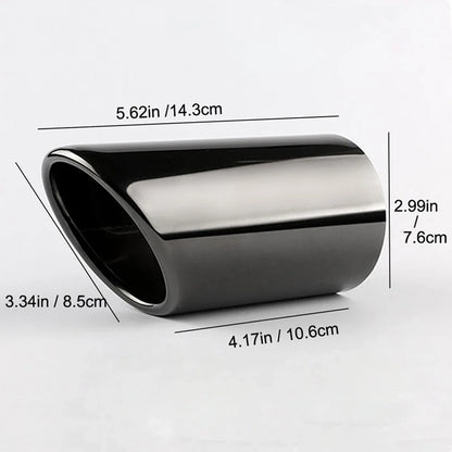 AQTQAQ Chrome Plating Stainless Steel Car Exhaust Muffler Tip Pipes Covers for Audi A1 A3 A4 TT 2009-2015 / VW Volkswagen PASSAT