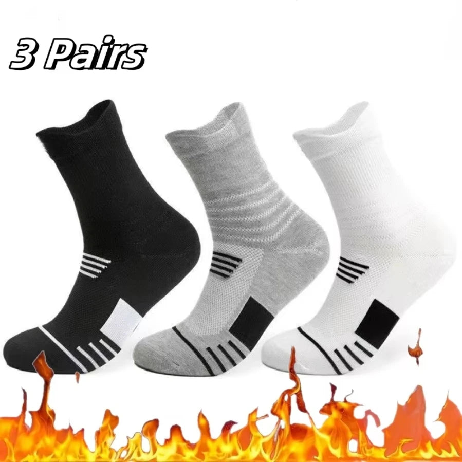 5 Pairs Of Men's Socks, Autumn And Winter Vintage Fun Fashion Athletic Socks, Sports Trend Socks