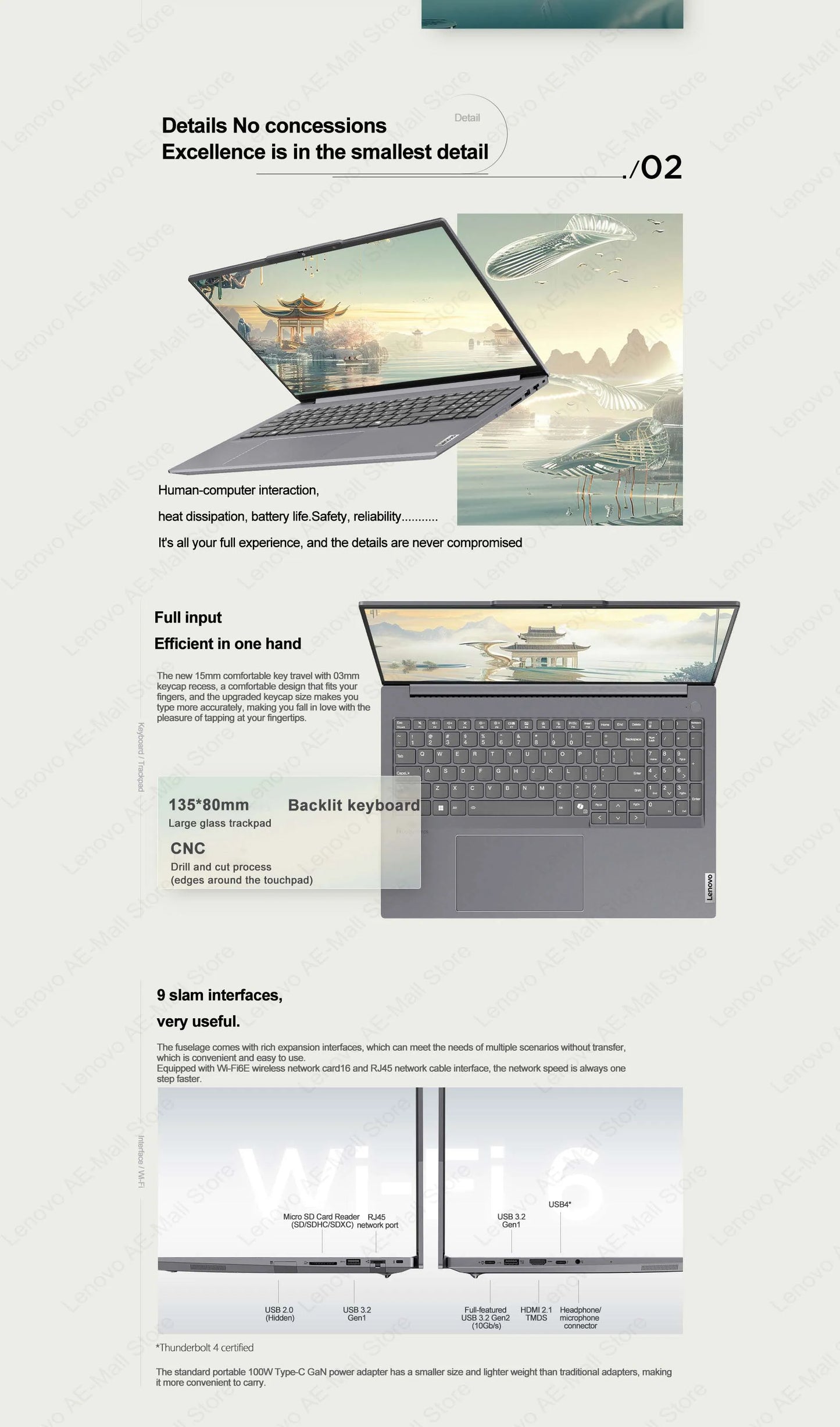 Lenovo ThinkBook 16+ 2024 8845H Pantalla de 32 + 1 16 pulgadas 2.5K 120Hz