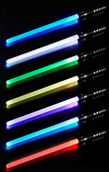 REikirc 75cm RGB  Lightsaber 2 in 1 7 colors Light Saber for 3+ Kids Laser Sword Toy Party Glow Swords