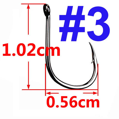 100/50/25 pcs Iseama Carp Fishing Hook Offset Circle Hook Single Fly Fishing Jig Hook Barbed sea Fishhook Tackle Accessories