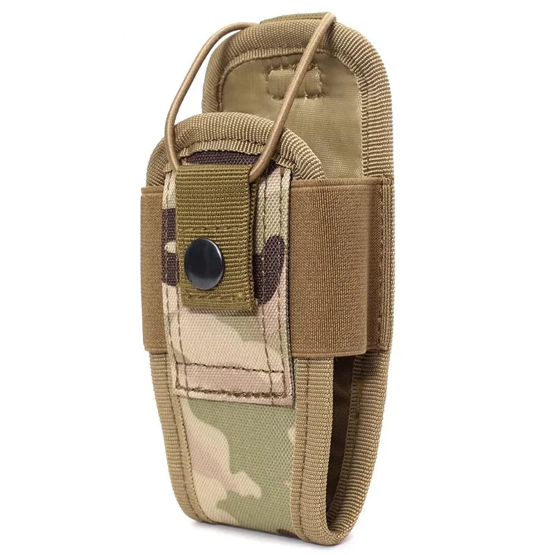 1000D Tactical Molle Radio Walkie Talkie Pouch Waist Bag Holder Pocket Portable Interphone Holster Carry Bag for Hunting Camping