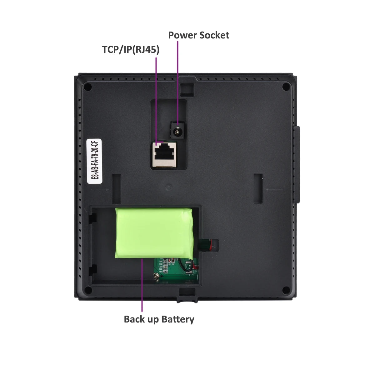 WiFi 2000mAh Battery Facial Face Time Attendance Machine System Fingerprint Employee Electronic Time Clock Management System