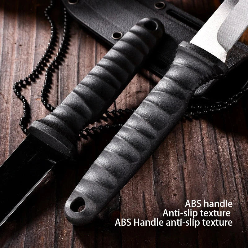 Outdoor pocket knife camping knife camping barbecue small straight knife k sheath survival knife carry portable fruit knife