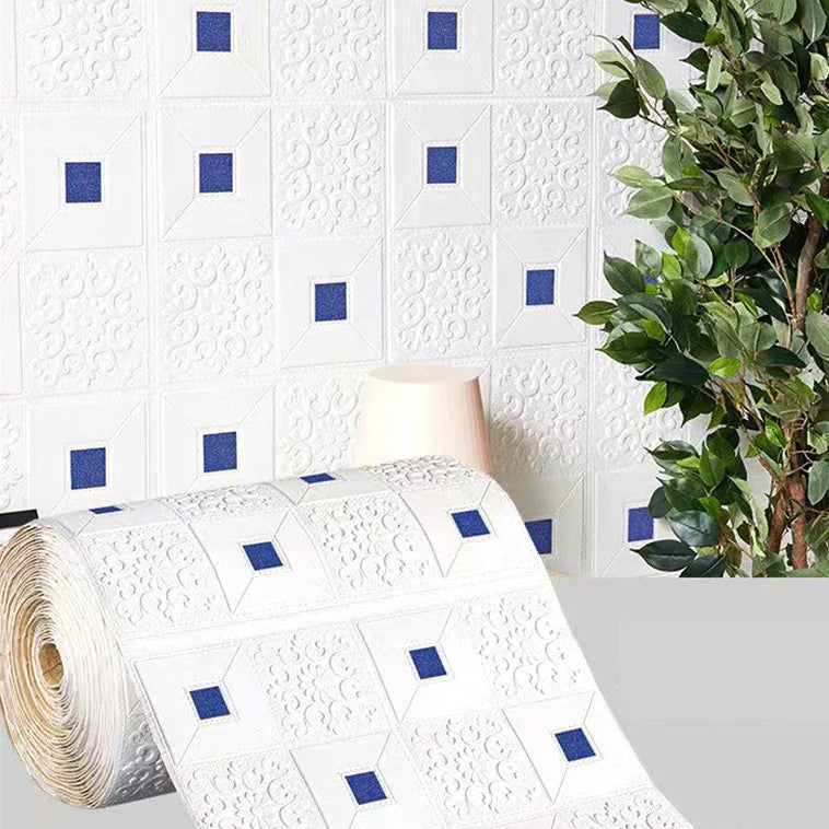 DIY 3D Wall Sticker Wallpaper Roll Self Adhesive Foam Brick Soft Kitchen Room Wall Decor Wall Panels Background Wall Decoration