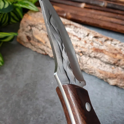 Afilador de huesos forjado a mano, mango de cuchillo para deshuesar, cuchillo pequeño para carne, afilado, duradero, práctico, cuchillo pequeño para cortar carne y fruta