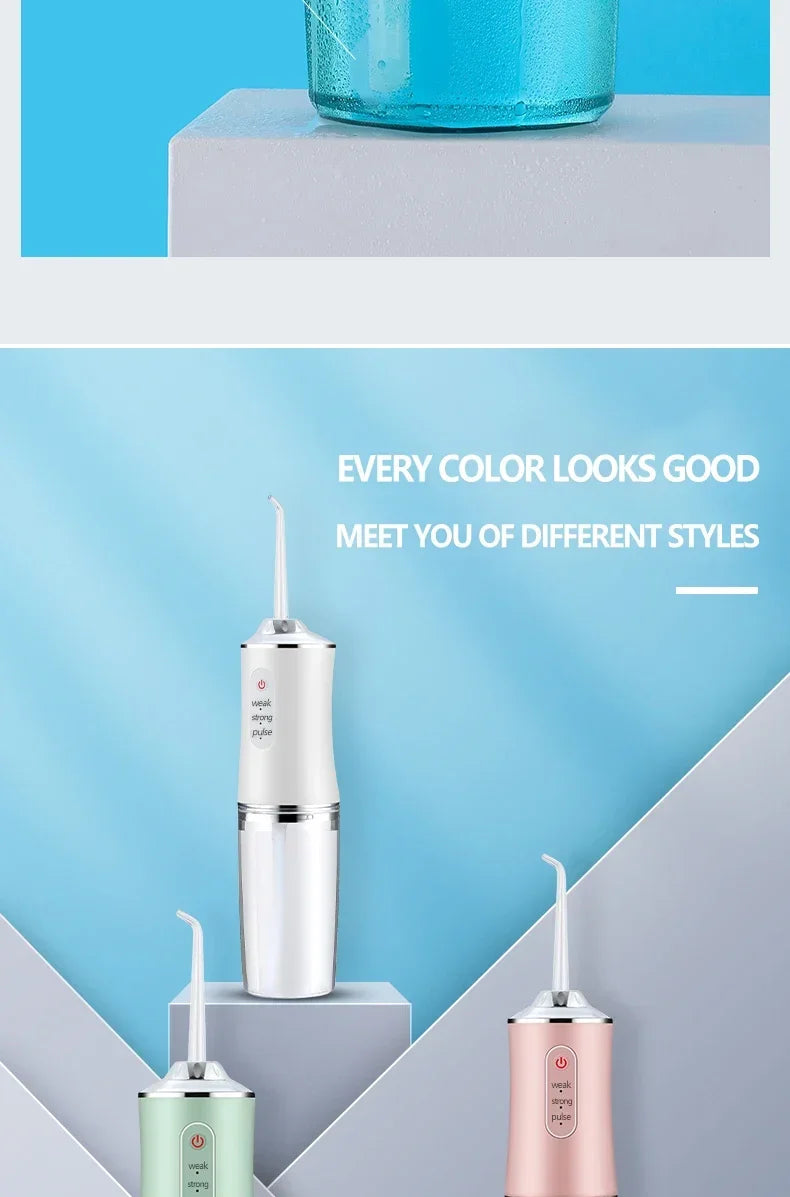 Xiaomi MIJIA Smart Electric Oral Irrigator Water Flosser USB Charging 4 Jets 3 Modes Water Jet Irrigator Dental Teeth Cleaner