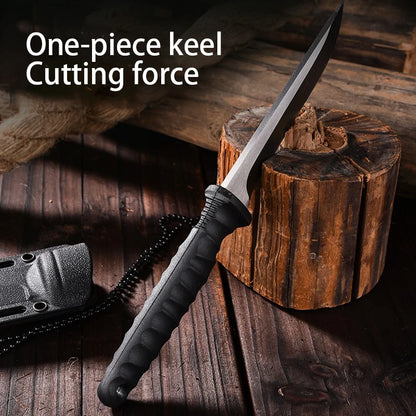 Outdoor pocket knife camping knife camping barbecue small straight knife k sheath survival knife carry portable fruit knife