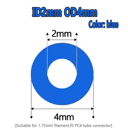 1Meter 1mm 2mm 3mm 4mm 6mm 8mm PTFE Tube For 3D Printer Parts Pipe Bowden J-head