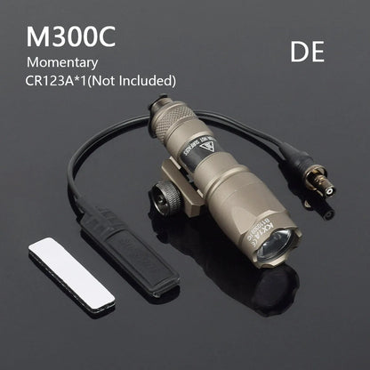 Tactical Surefire M300 M300A MINI Scout Light Rifle Hunting LED Flashlight Airsoft Weapon Gun Light Lanterna Torch AR15 HK416