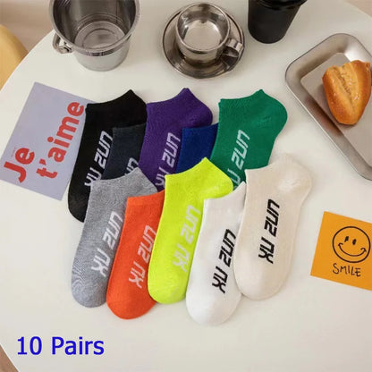 8 pares de calcetines náuticos para mujer y hombre, de corte bajo, invisibles, antideslizantes, de silicona, para verano, calcetines invisibles hasta el tobillo, de color sólido, informales, transpirables