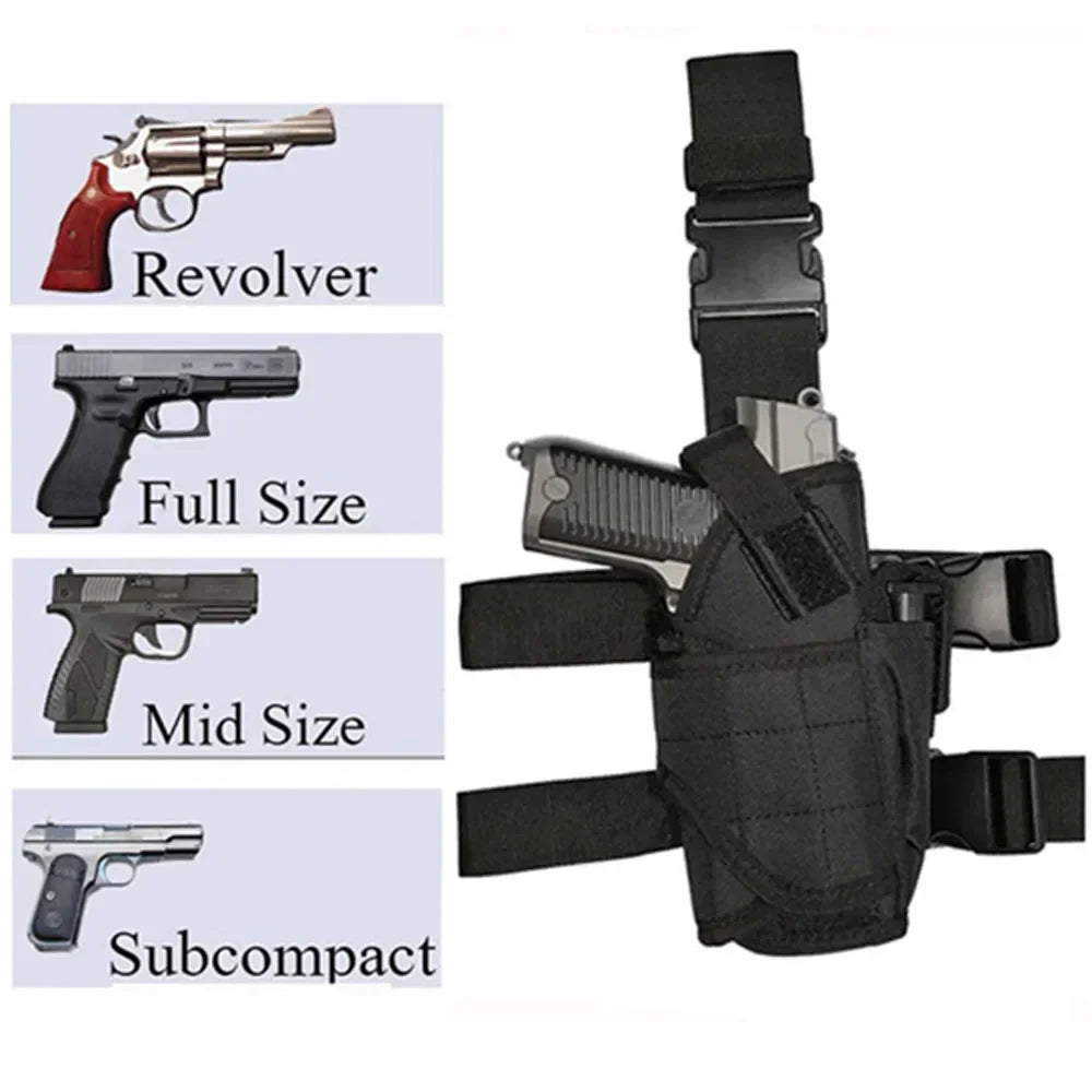 Universal Left Right Hand Gun Holster Tactical Tornado Drop Leg Thigh Holsters Hunting Military Airsoft Glock Handgun Holder Bag