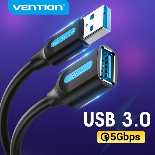 Cable de extensión USB 3.0 Vention Cable extensor USB 3.0 2.0 Cable de datos para PC Smart TV Xbox One SSD Cable de extensión USB de alta velocidad