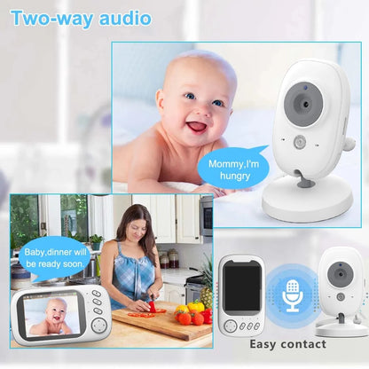 Baby Monitor With Camera 3.5 inch LCD Electronic Babysitter 2 Way Audio Night Vision Video Baby Nanny Radio Better than VB603