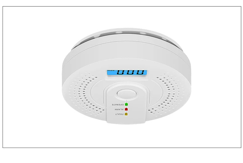 Independent CO Alarm Sensor Carbon Monoxide Alarm Detector High Sensitive Warning LCD Display CO Alarm With UL2034