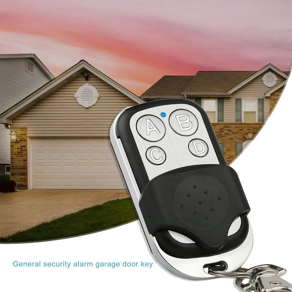 Metal Push Button Remote Control Transmitter ABCD / Lock Unlock 4Button 433MHz Universal 4 Buttons Garage Door Opener Remote