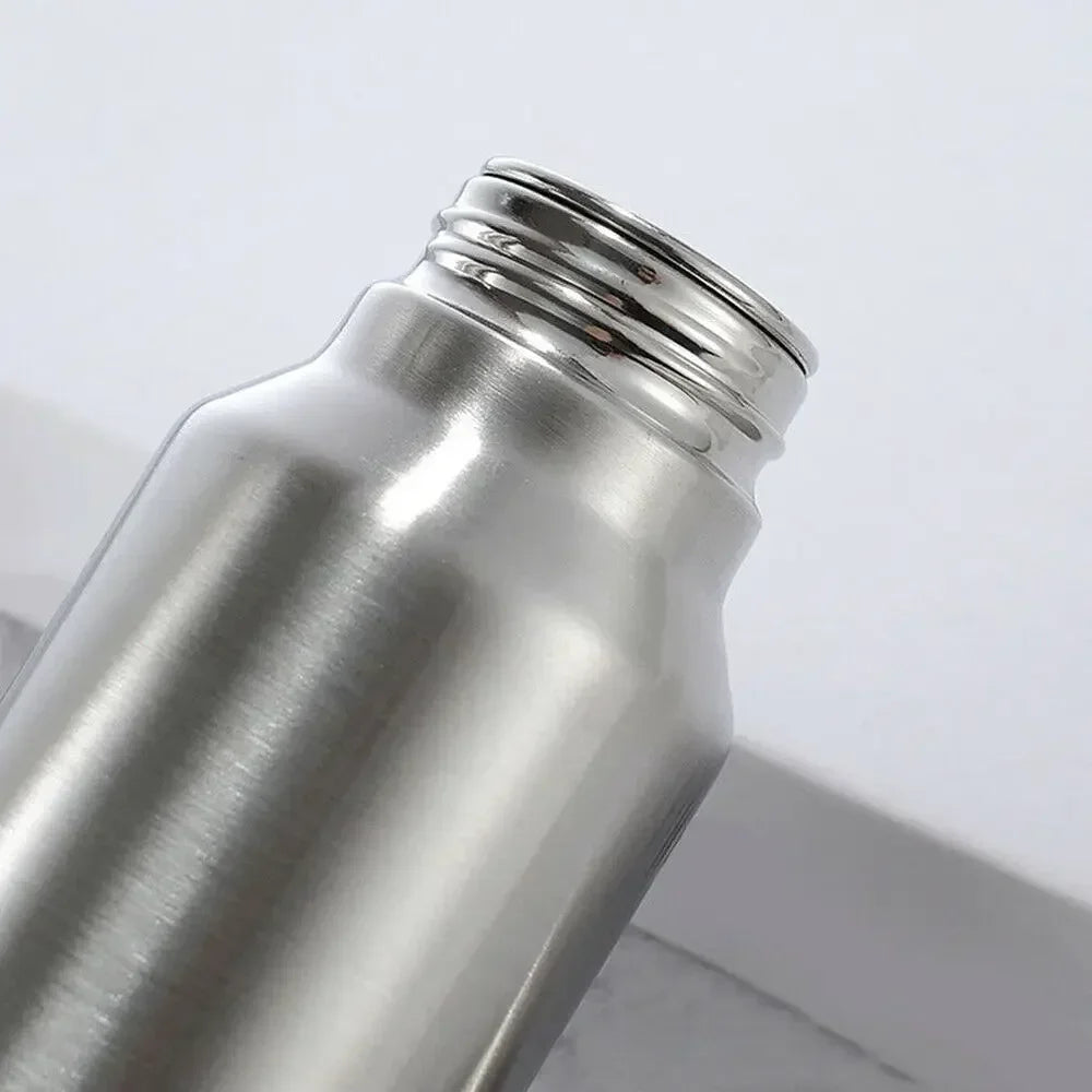 High Quality 1000ml Stainless Steel Sport Water Bottle Single-layer Rugged Water Cup Metal Flask Drinkware Camping Sports Gym