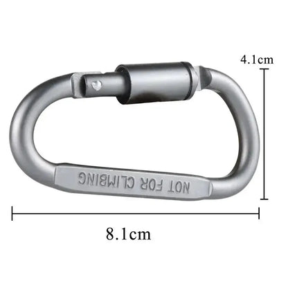 6pcs Carabiner Set For Key Camping Survival EDC Outdoor Keychain Clip Alloy Aluminum Tactical Caribiner Hook Karabiners