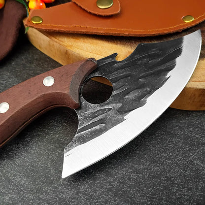 Forging Small Kitchen Knives Boning Knife Ring Knife Kitchen Cleaver Small Machete Knife for Killing Fish Slicing Knife