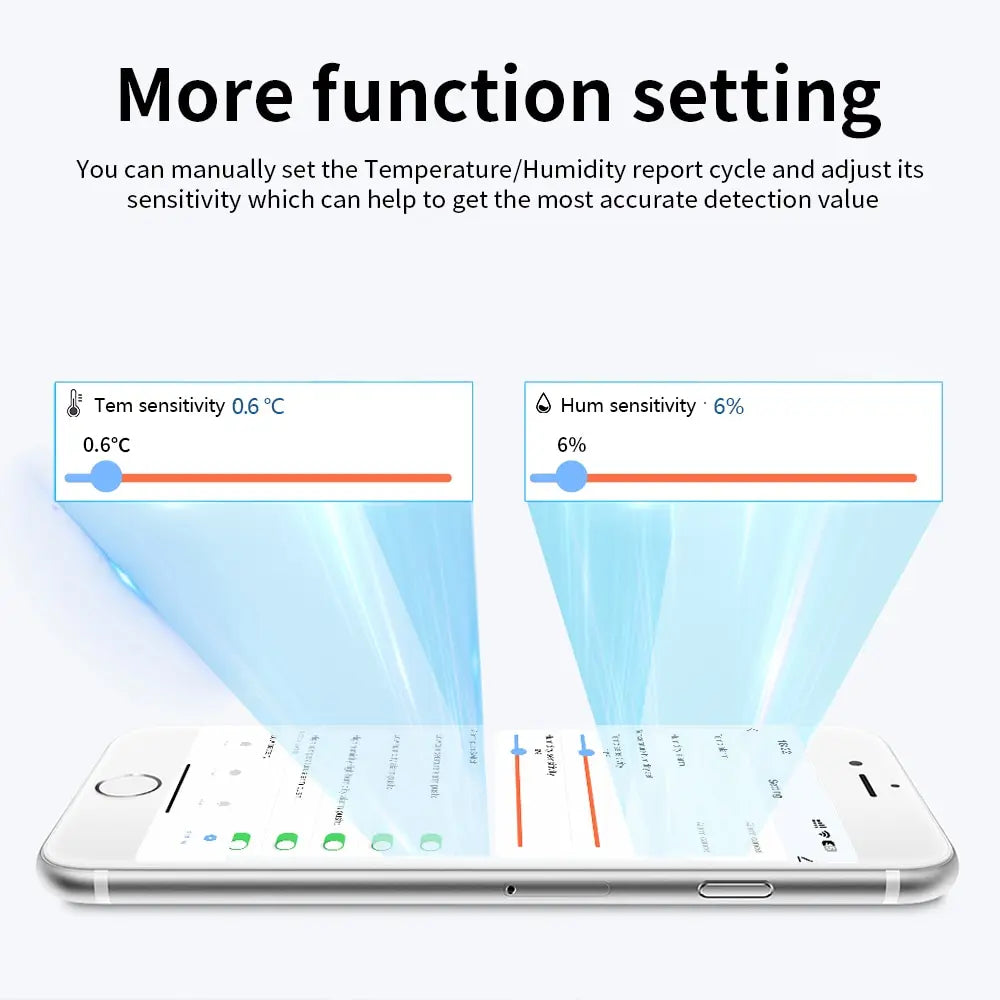 Termómetro e higrómetro inteligente con aplicación de temperatura y humedad Tuya WiFi o ZigBee, funciona con Alexa y Google Home