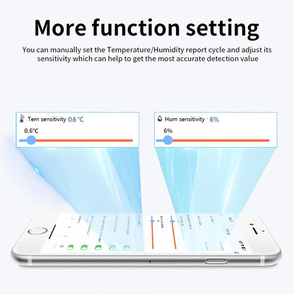 Termómetro e higrómetro inteligente con aplicación de temperatura y humedad Tuya WiFi o ZigBee, funciona con Alexa y Google Home