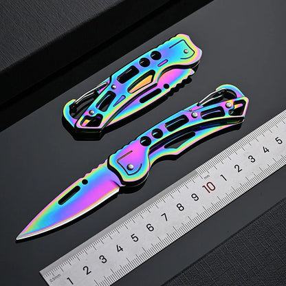 Folding Pocket Knife Stainless Steel Survival Hunting Camping Fishing Portable Fruit Carrying Outdoor Tools Survival Hand Tools