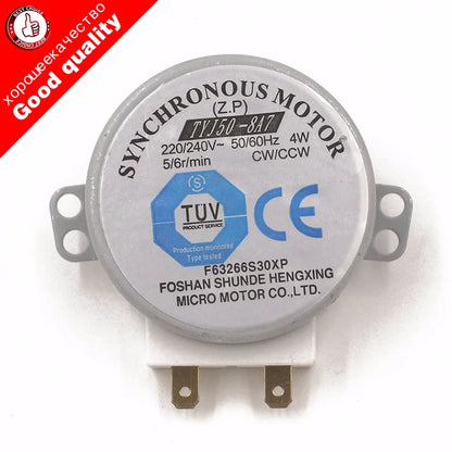 Motor microsincrónico de 48 mm de diámetro, 4 W, 6 RPM, CA 220-240 V, para soplador de aire caliente, 50/60 Hz, CW/CCW, TYJ50-8A7, motor para bandeja de horno microondas