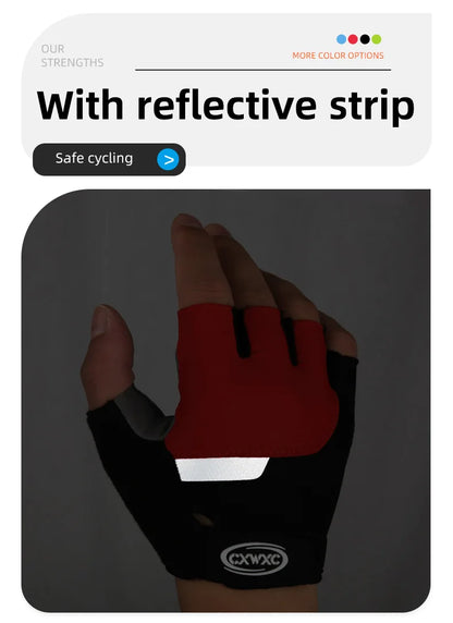 Giyo Breaking Wind Cycling Half Finger Gloves Anti-slip Bicycle Mittens Racing Road Bike Glove MTB Biciclet Guantes Ciclismo