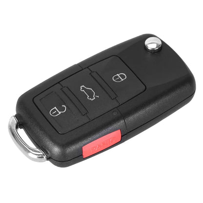 KEYYOU 2 Buttons Remote Flip Folding Car Key Shell for VW Volkswagen MK4 Bora Golf 4 5 6 Passat Polo Bora Touran