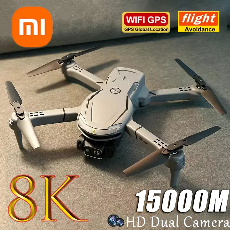 Dron Xiaomi V88 8K de alta definición con cámara dual, antivibración, cámara 4K, evitación de obstáculos inteligente, profesional, 15000 m