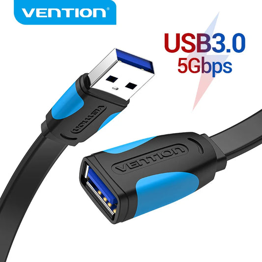 Cable USB a USB Vention Cable de extensión USB 3.0 2.0 macho a hembra Cable de datos USB 3.0 para Smart TV PC SSD Cable extensor USB 2.0