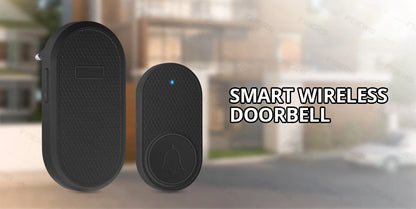 Wireless Doorbell Waterproof Welcome Chime Home Door Bell Intelligent 32 Songs Smart Melodies Alarm With Battery-Fuers M558