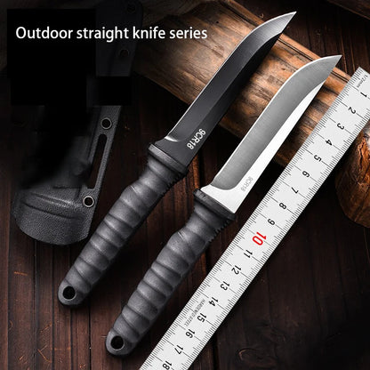 Outdoor pocket knife camping knife camping barbecue small straight knife k sheath survival knife carry portable fruit knife