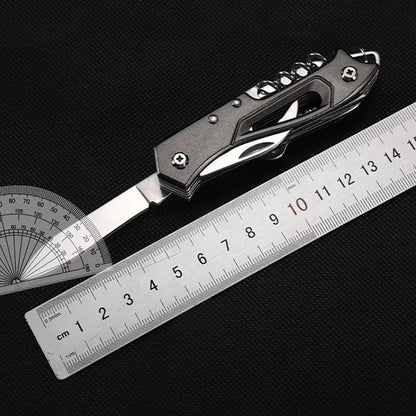 Outdoor Multitool Folding Swiss Knife Camp EDC Knife Portable Scissors Bottle Opener Military Fold Pocket Knife Protect Tool