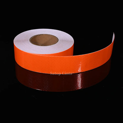 5cm*3M Reflective Car Stickers Outdoor Waterproof Warning Tapes White Red Fluorescent Yellow Reflectors Safety Strip For Bicycle