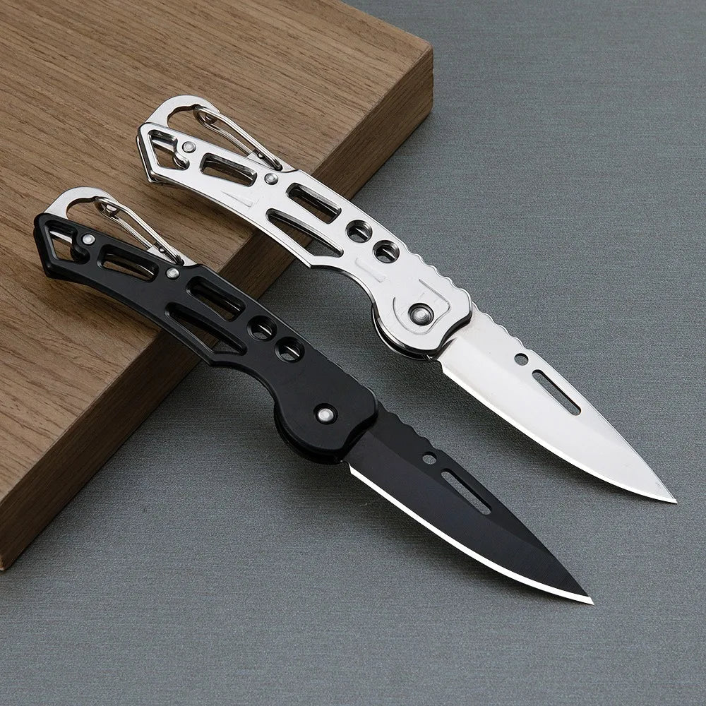 Convenient Stainless Steel Pocket Knife Mini Folding Knife Carry-on Defense Keychain Portable Pocket Knife Pocket Fruit Knife