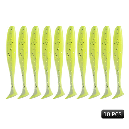 MEREDITH Easy Shiner Fishing Lures 50mm 65mm 75mm 100mm Wobblers Carp Fishing Soft Lures Silicone Artificial Plastic Baits