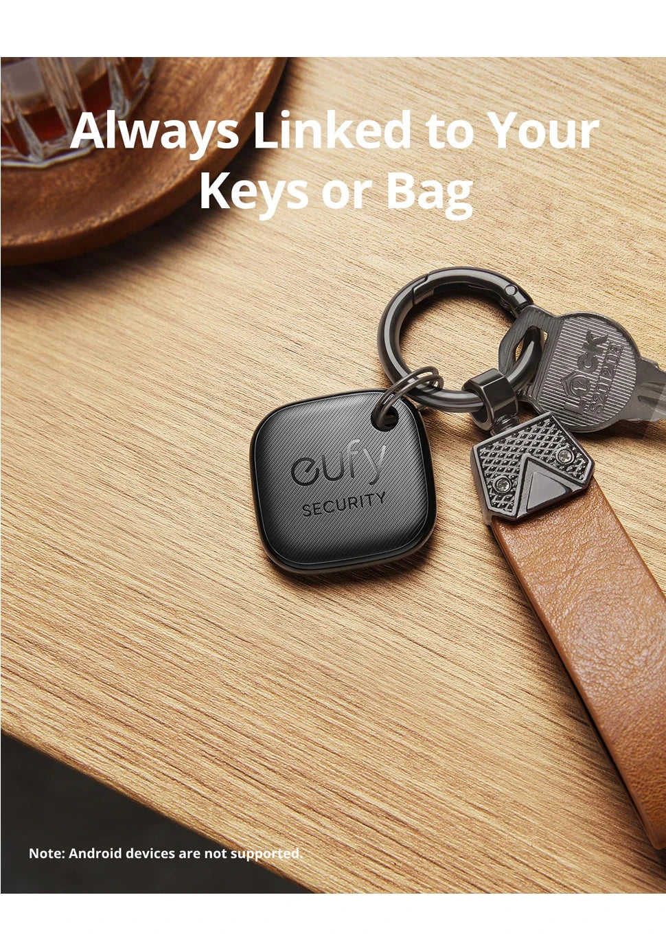 eufy Security SmartTrack Link Works With Apple Find My Key Finder Bluetooth Tracker Tag For Earbuds & Luggage Phone Finder IOS