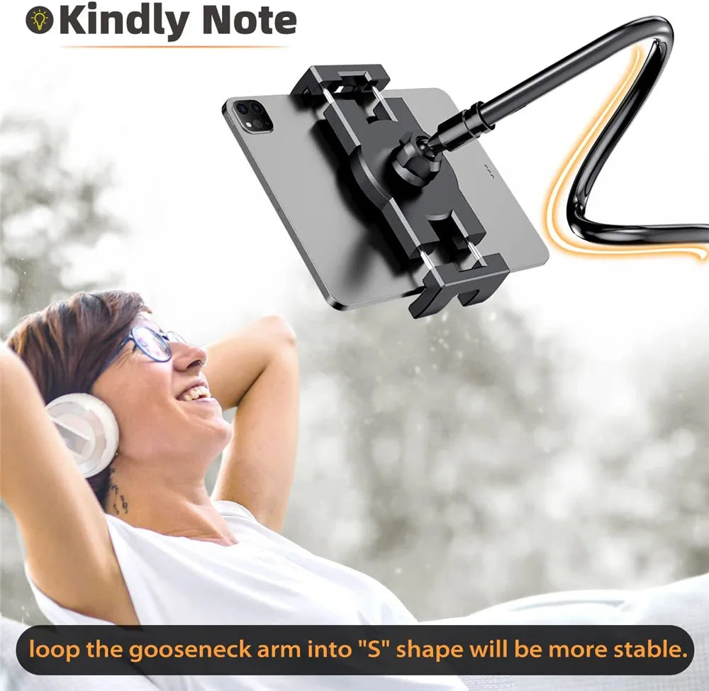 Flexible Long Arm Tablet Stand Holder for Bed Desk 5-11’’ Phone Tablet Support for Xiaomi Huawei Samsung Teclast IPad Tab Stand