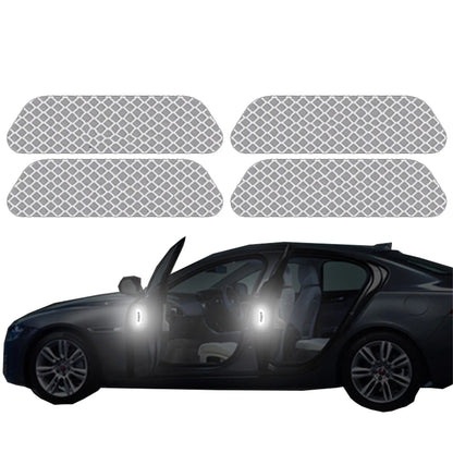 4 PCs Car Door Sticker Safety Opening Warning Reflector Tape Decal Auto Car Accessories Exterior Interior Reflector Sticker