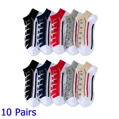 8 Pairs Women/Men Boat Socks Invisible Low Cut Silicone Non-slip Summer No-show Ankle Socks Solid Color Casual Breathable