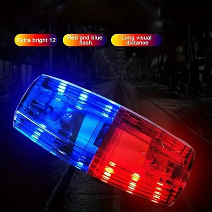 Red Blue LED Shoulder Warning Light Police Shoulder Clip Light Sanitation Worker Safety Patrol Alarm Flash Signal Strobe Lamp