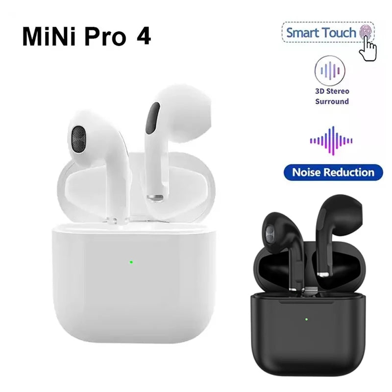 Auriculares inalámbricos Pro 4 TWS con Bluetooth 5.3, auriculares impermeables con micrófono para Xiaomi iPhone Pro4